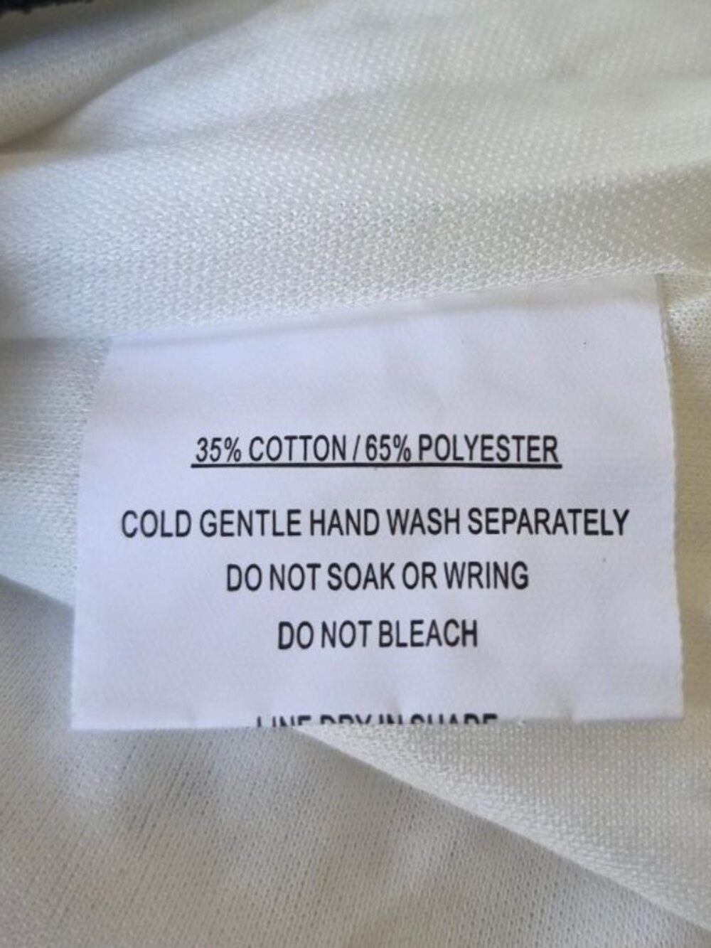 NWT One and Only Drawstring Shorts Crochet Lined White w/Black Trim Size S - Picture 5 of 7
